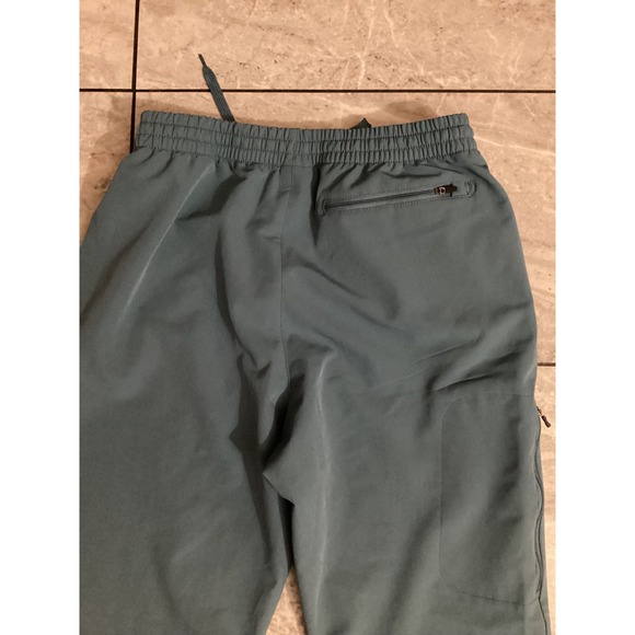 New Balance Women Jogger Pants Teal Green Athletic Zip Ankle Drawstring Size L - Picture 5 of 7